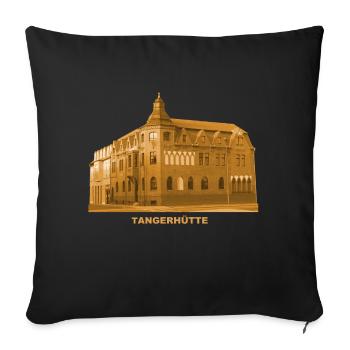 Tangerhütte Rathaus Stendal Saxony-Anhalt - Sofa pillowcase 17,3'' x 17,3'' (45 x 45 cm) - black - Front