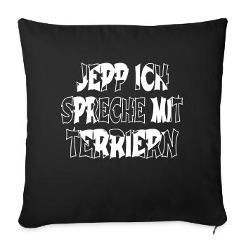 hunderasse lieblingshund geburtstagsgeschenkidee - Sofakissenbezug 45 x 45 cm - Schwarz - Vorne