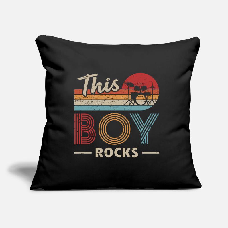 Ce garçon rocks batteur Housse de coussin décorative 45 x 45 cm