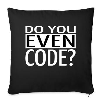 Joke Cadeau Glitch Drôle Citation Bday - Housse de coussin décorative 45 x 45 cm - noir - Devant