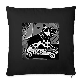 PopArtDog Copy - Sofa pillowcase 17,3'' x 17,3'' (45 x 45 cm) - black - Front