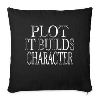 cool gift idea writer sayings bday chassis humor - Sofa pillowcase 17,3'' x 17,3'' (45 x 45 cm) - black - Front