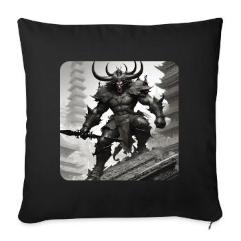 Démon diabolique - Housse de coussin décorative 45 x 45 cm - noir - Devant