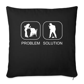 Singer Band Singing Hobby Singer Singing Musicians - Sofa pillowcase 17,3'' x 17,3'' (45 x 45 cm) - black - Front