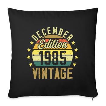 Legends were born in December 1985 - 1985 edition - Sofa pillowcase 17,3'' x 17,3'' (45 x 45 cm) - black - Front