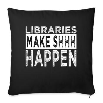 cadeau d’anniversaire films livre dragon génial - Housse de coussin décorative 45 x 45 cm - noir - Devant