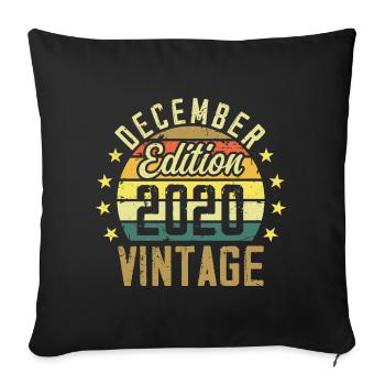 Legends Are Born In December 2020 - 2020 Edition - Sofa pillowcase 17,3'' x 17,3'' (45 x 45 cm) - black - Front