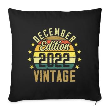 Legends Were Born In December 2022 - 2022 Edition - Sofa pillowcase 17,3'' x 17,3'' (45 x 45 cm) - black - Front