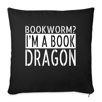 comics bibliophile bookish stuff bday green - Sofakissenbezug 45 x 45 cm - Schwarz - Vorne