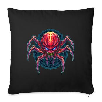 Colorful Abstract Spider Design Arachnids - Sofa pillowcase 17,3'' x 17,3'' (45 x 45 cm) - black - Front