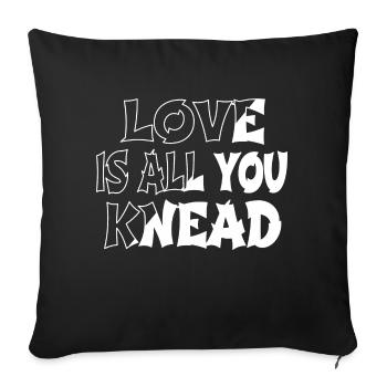 idée cadeau d’anniversaire dinosaure fan génial geek - Housse de coussin décorative 45 x 45 cm - noir - Devant