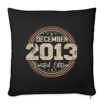 The Legends were born in December 2013 - 2013 - Sofa pillowcase 17,3'' x 17,3'' (45 x 45 cm) - black - Front