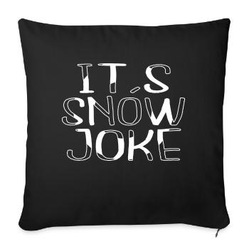 Noël vacances dictons Père Noël maladroit drôle gym - Housse de coussin décorative 45 x 45 cm - noir - Devant