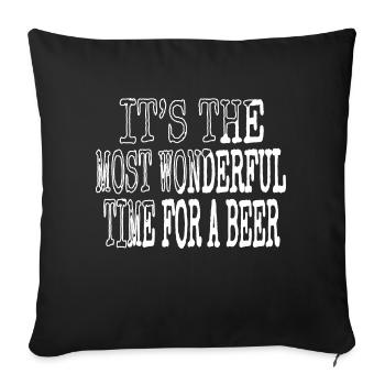 Père Noël blagues barbes idée cadeau musculation - Housse de coussin décorative 45 x 45 cm - noir - Devant
