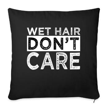 swimming swim funny swimming gift idea biker - Sofakissenbezug 45 x 45 cm - Schwarz - Vorne