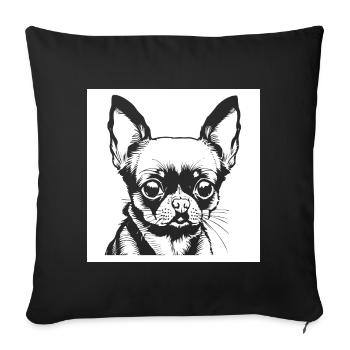 Gut gelaunter Misanthrop Introvetierte lustiges S - Sofakissenbezug 45 x 45 cm - Schwarz - Vorne