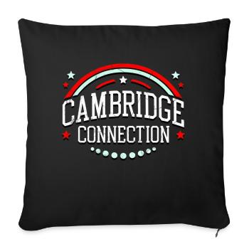 Cambridge Connection - Sofa pillowcase 17,3'' x 17,3'' (45 x 45 cm) - black - Front