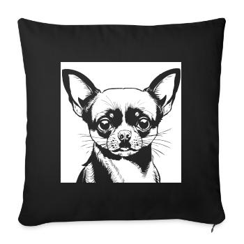 Ferret Wearing Sunglasses Cool Ferrets - Sofa pillowcase 17,3'' x 17,3'' (45 x 45 cm) - black - Front