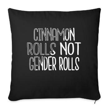 Bader Ginsburg Typography Present Idea Equal Quote - Sofa pillowcase 17,3'' x 17,3'' (45 x 45 cm) - black - Front