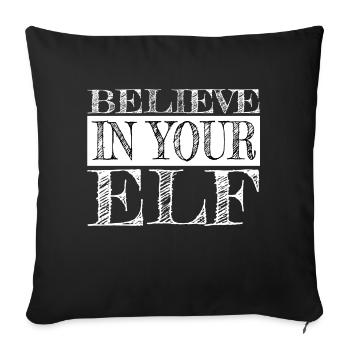 Baby Christmas Tree Computer Animal Jokes - Sofa pillowcase 17,3'' x 17,3'' (45 x 45 cm) - black - Front