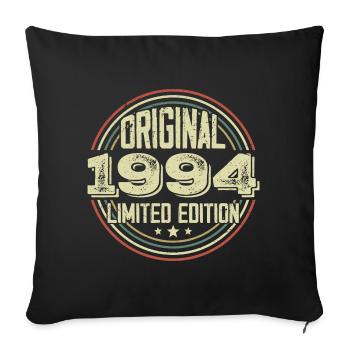 1994 Birthday Parties, ein legendärer Jahrgang - Sofakissenbezug 45 x 45 cm - Schwarz - Vorne