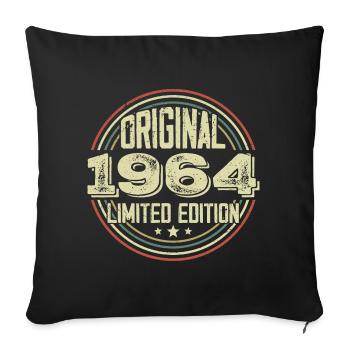 1964 Birthday Partys, ein legendärer Jahrgang - Sofakissenbezug 45 x 45 cm - Schwarz - Vorne