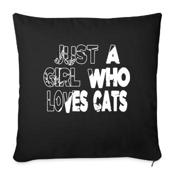 Business Cat Tshirts Birthday Present Idea - Sofa pillowcase 17,3'' x 17,3'' (45 x 45 cm) - black - Front