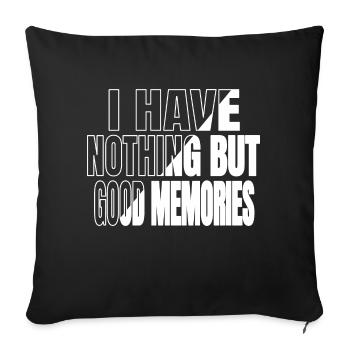 dictons drôles déclaration idée de cadeau d’anniversaire - Housse de coussin décorative 45 x 45 cm - noir - Devant