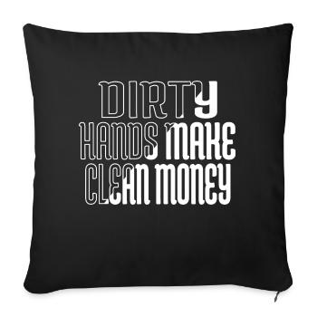 Baseball Sweatshirt Birthday Present Auto Mechanic - Sofa pillowcase 17,3'' x 17,3'' (45 x 45 cm) - black - Front