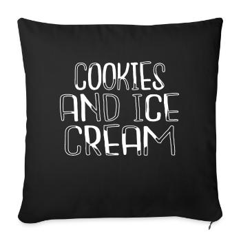 Christmas Best Chef Tshirts Cool Appetite - Sofa pillowcase 17,3'' x 17,3'' (45 x 45 cm) - black - Front