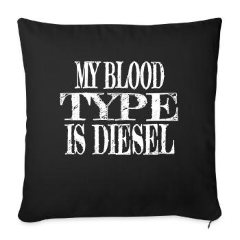 Tshirt de baseball Geek déclaration Happy Joke dictons - Housse de coussin décorative 45 x 45 cm - noir - Devant