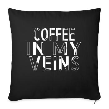 drink tired mug sayings present idea - Sofakissenbezug 45 x 45 cm - Schwarz - Vorne