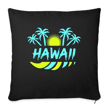 hawaii - Sofakissenbezug 45 x 45 cm - Schwarz - Vorne