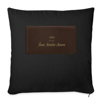 1994 - Housse de coussin décorative 45 x 45 cm - noir - Devant