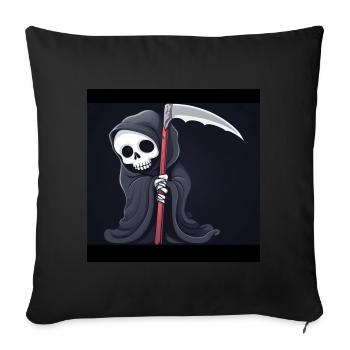 The Grim Reaper - Sofa pillowcase 17,3'' x 17,3'' (45 x 45 cm) - black - Front