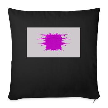 Cube d’éclat - Housse de coussin décorative 45 x 45 cm - noir - Devant