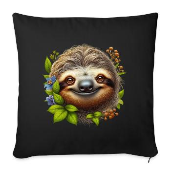Paresse - Housse de coussin décorative 45 x 45 cm - noir - Devant