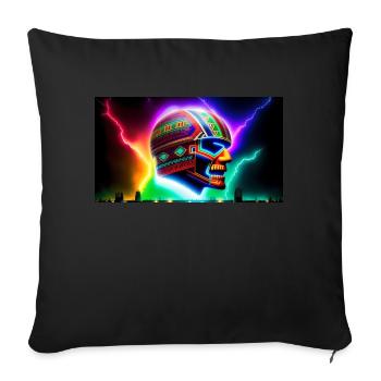 Mexikanischer Fußball Schamane - Sofakissenbezug 45 x 45 cm - Schwarz - Vorne
