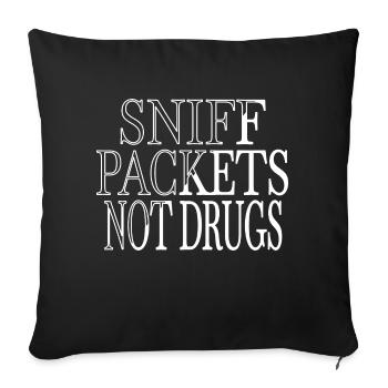 information security quote present awesome - Sofa pillowcase 17,3'' x 17,3'' (45 x 45 cm) - black - Front