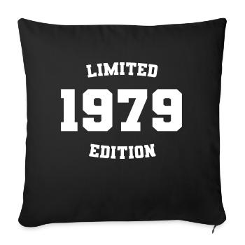 Édition limitée 1979 - Housse de coussin décorative 45 x 45 cm - noir - Devant