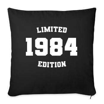 Limited Edition 1984 - Sofa pillowcase 17,3'' x 17,3'' (45 x 45 cm) - black - Front