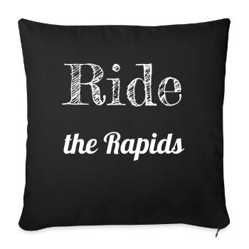 birthday adrenaline rush funny funny quote - Sofa pillowcase 17,3'' x 17,3'' (45 x 45 cm) - black - Front