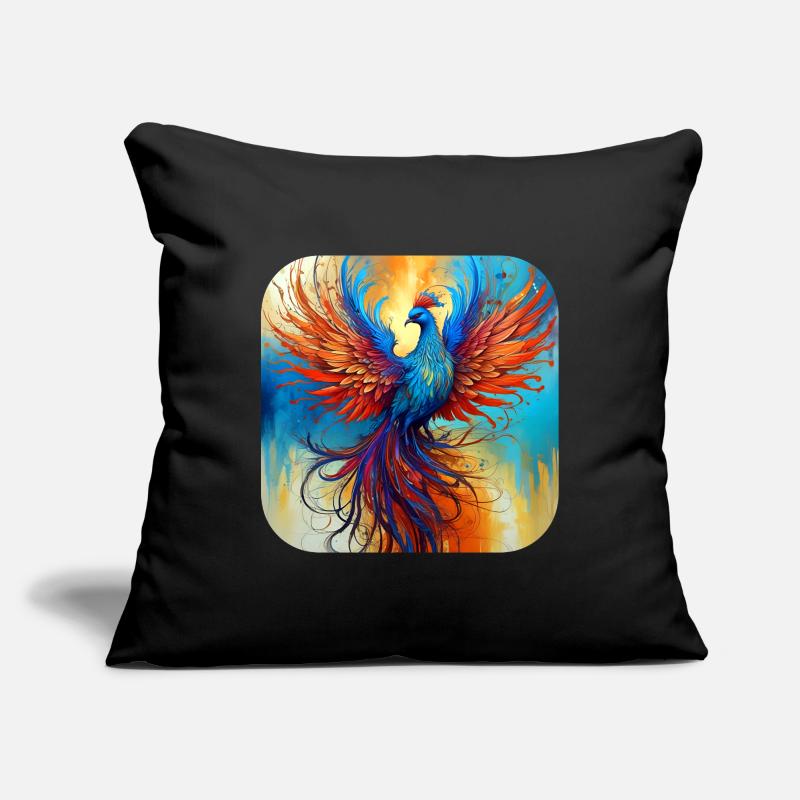 Fier Phénix de feu Housse de coussin décorative 45 x 45 cm