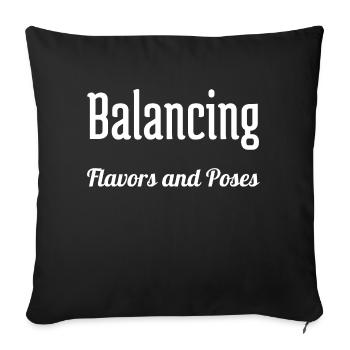 Delicious Eats Food Experiences Gourmet Cuisine - Sofa pillowcase 17,3'' x 17,3'' (45 x 45 cm) - black - Front