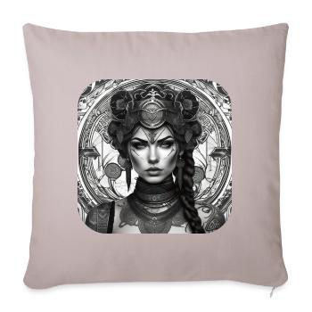 Cooles Fantasy Girl - Sofakissenbezug 45 x 45 cm - helles Taupe - Vorne