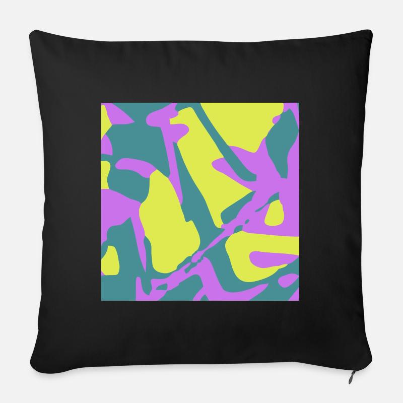Camouflage - Sofakissenbezug 45 x 45 cm - Schwarz