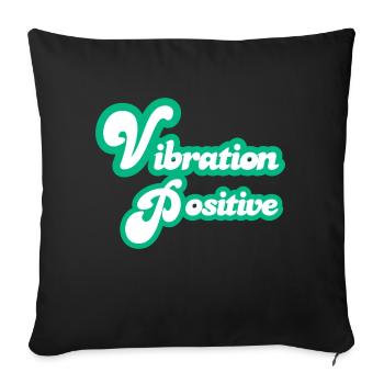 Portez Vos Valeurs avec la Collection de T-Shirts - Housse de coussin décorative 45 x 45 cm - noir - Devant