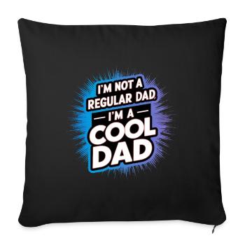 Cool Dad Saying Father's Day Best Dad - Sofa pillowcase 17,3'' x 17,3'' (45 x 45 cm) - black - Front