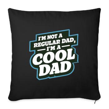 Cool Dad Saying Father's Day Best Dad - Sofa pillowcase 17,3'' x 17,3'' (45 x 45 cm) - black - Front