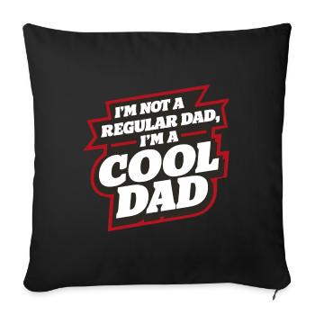 Cool Dad Saying Father's Day Best Dad - Sofa pillowcase 17,3'' x 17,3'' (45 x 45 cm) - black - Front